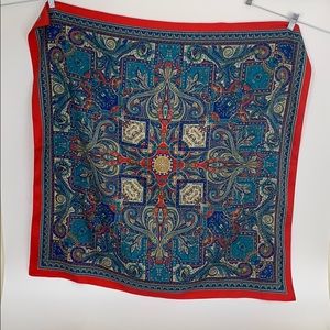 Scarf made in Italy, paisley, vintage classic